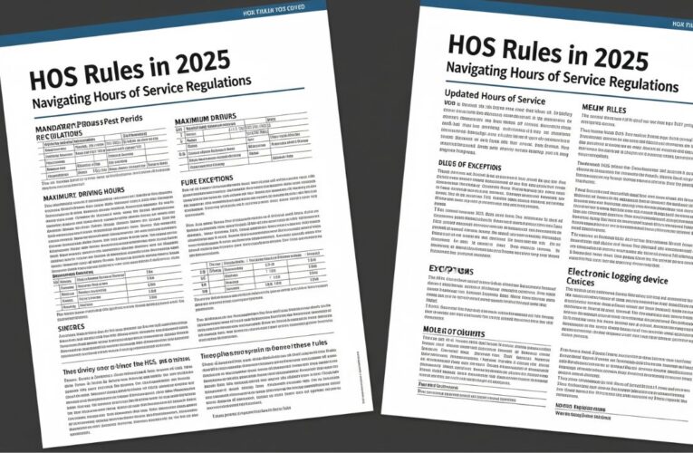 HOS Rules in 2025: Navigating Hours of Service Regulations