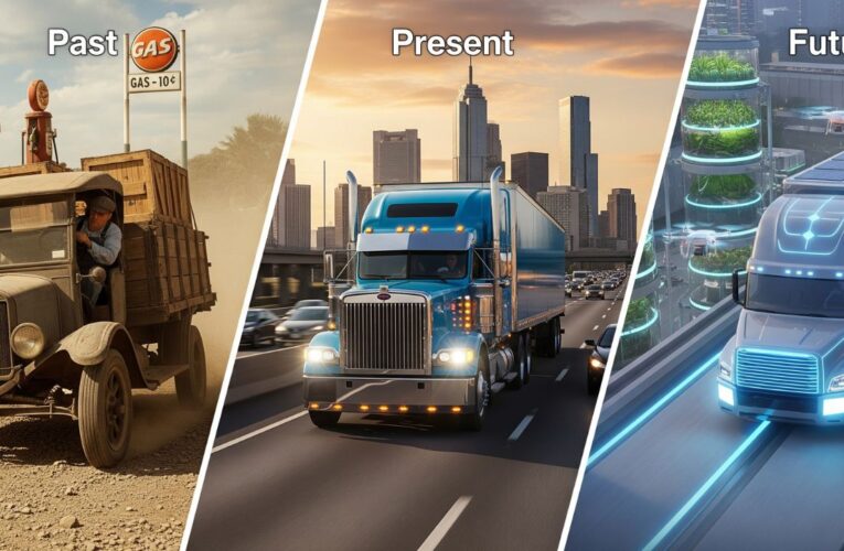 The evolution of trucking over time-past, present and future.