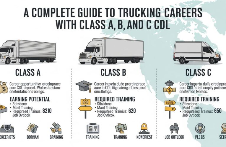 What’s the difference between a Class A, B, and C CDL?