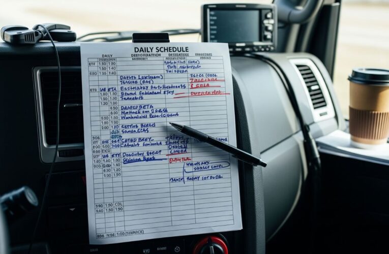 What is the typical daily or weekly schedule for a trucker?