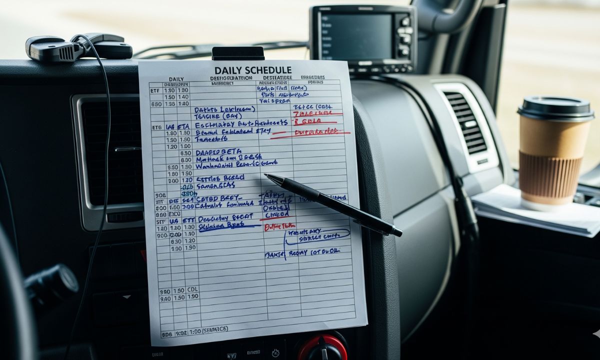 What is the typical daily or weekly schedule for a trucker?