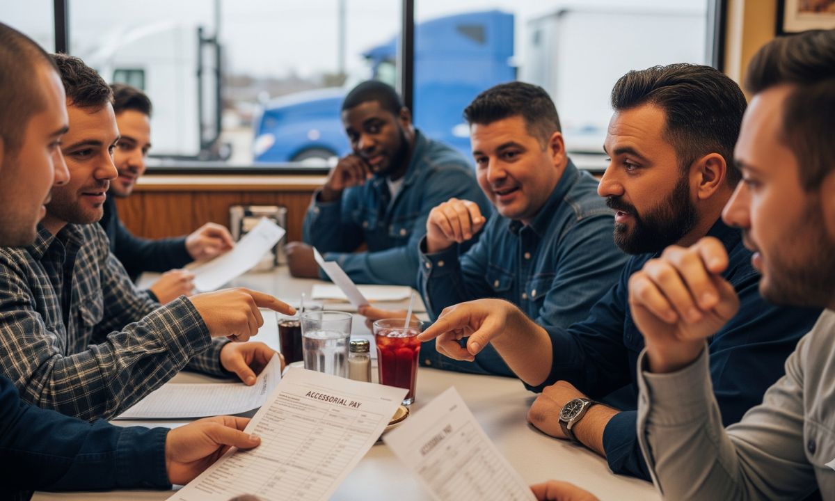 What is "accessorial pay" (e.g., layover, detention, breakdown pay)?