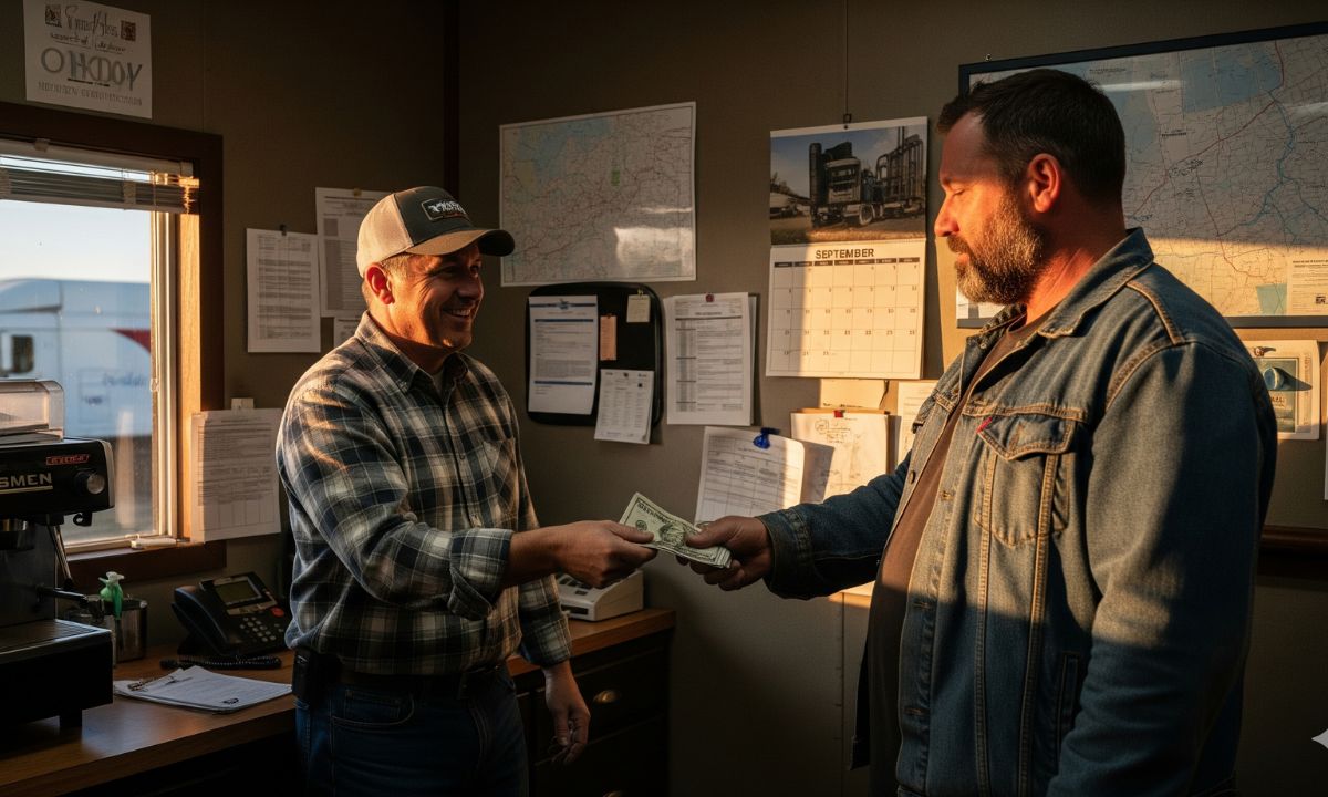 How often do companies pay drivers?