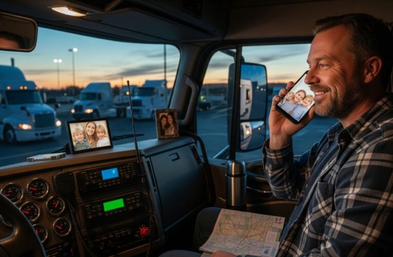 How do I stay in touch with family on the road?