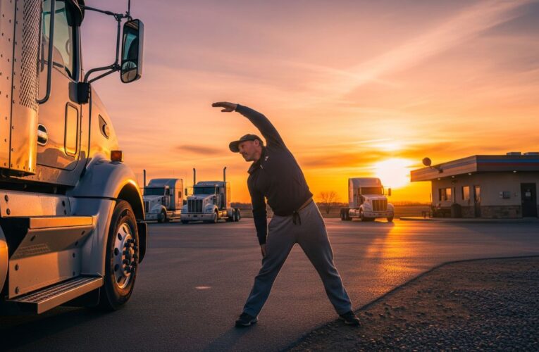 How do I exercise on the road?