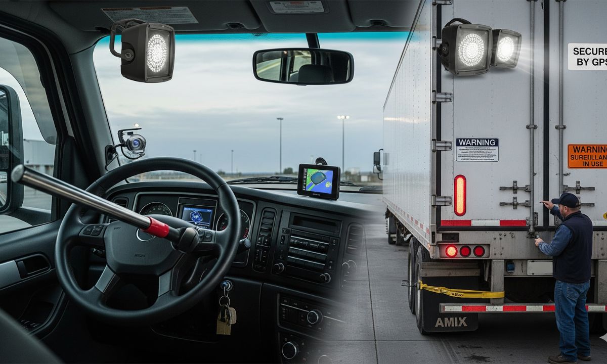 What kind of security measures should I take for my truck and myself?