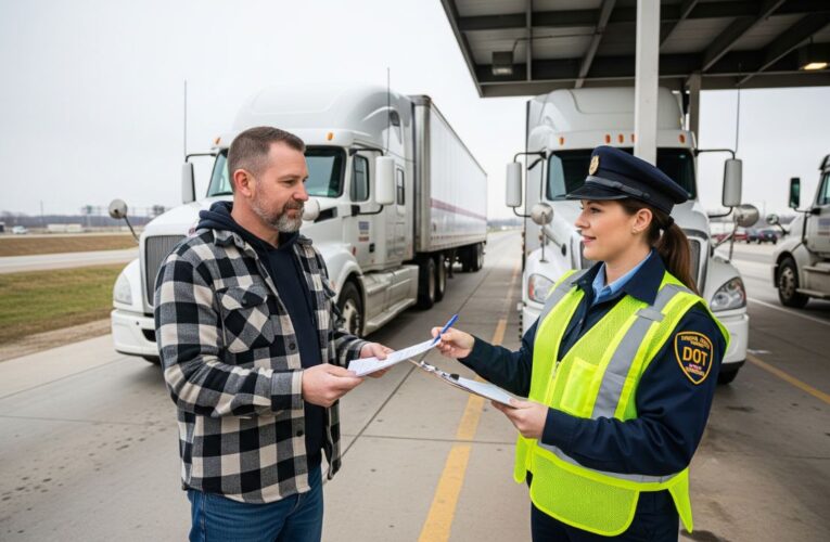 How do I handle a DOT inspection?