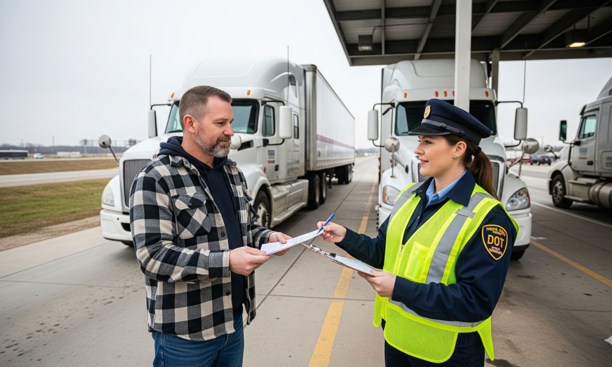 How do I handle a DOT inspection?